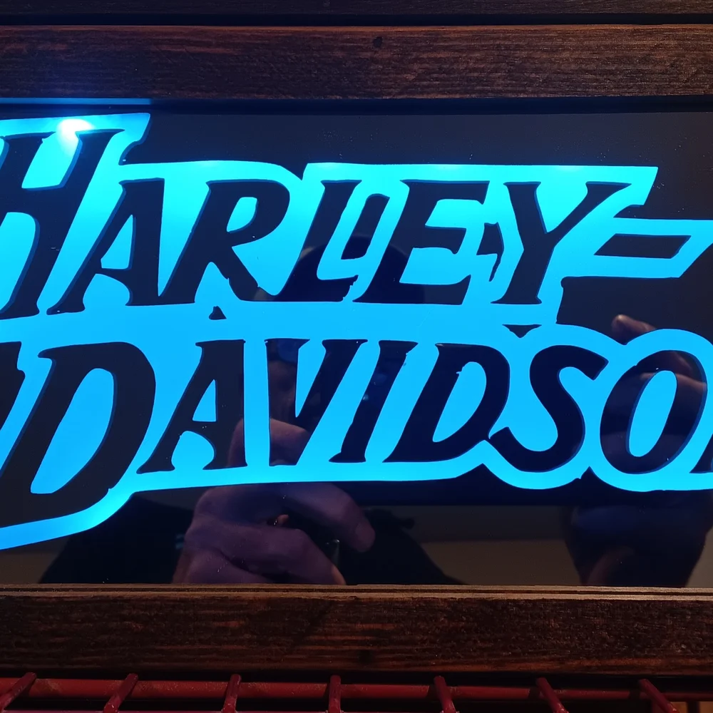 CHarley-Davidson LED Wall Mirror